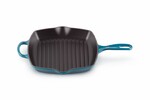 Skillet Gril en fonte emaillee Carre 26 cm Deep Teal